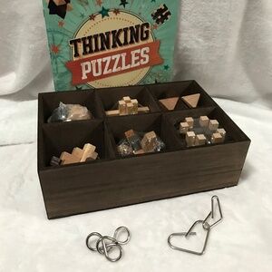 ThinkBox Thinking Puzzle Wooden Brain Teasers All Ages